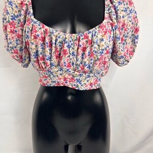 Altar'd State Multicolor Floral Crop Top